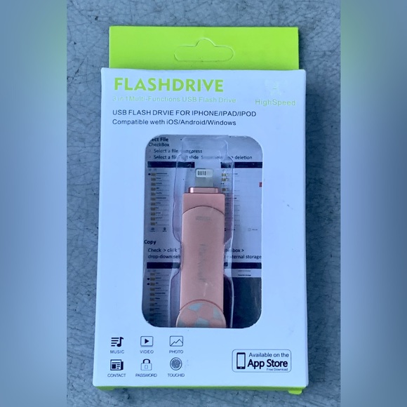 128 Gigabyte Apple IOS Compatible 3 in 1 USB Smartphone Flash Drive - Picture 4 of 11